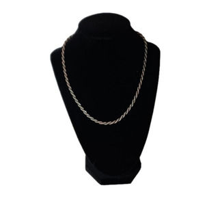 3 for $15- Black and Silver Twist Necklace